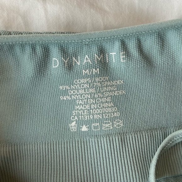 Dynamite - Light Blue Tank Top Bodysuit - Size Medium - Picture 8 of 8